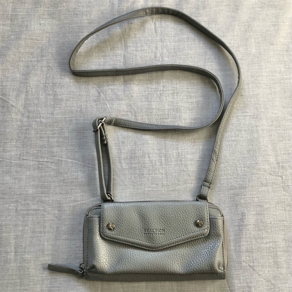 Kenneth Cole Reaction Gray Crossbody Bag